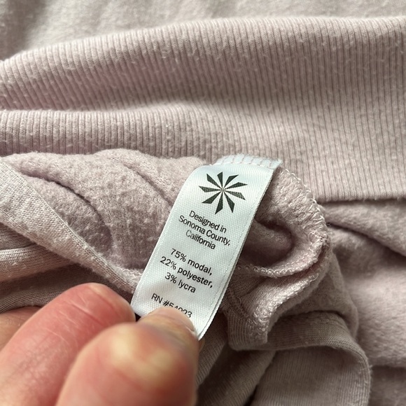 Athleta Coaster Luxe Sweatshirt in color Soft Lilac, size M - Picture 5 of 6